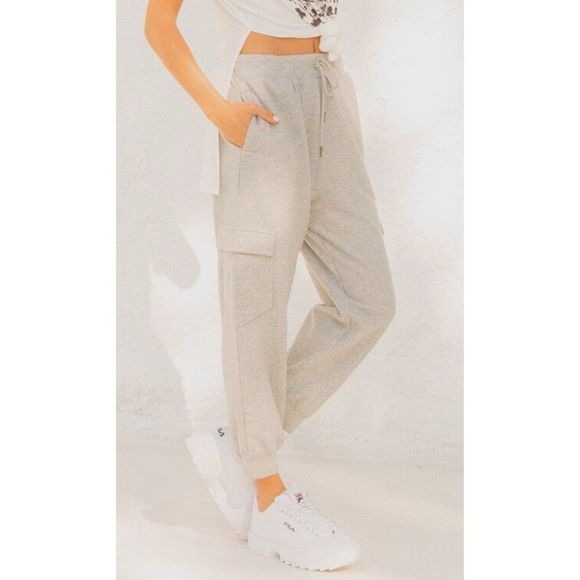 Hem & Thread Gray Baggy Athletic Jogger, NWT, SZ Small thru Large - Picture 3 of 7